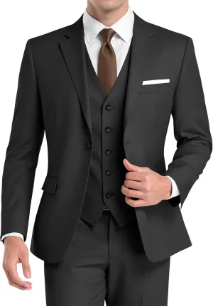 Men's Suit 3 Piece Slim Fit Suits for Men Jacket Vest Pants Suit for Wedding Prom Dinner Party