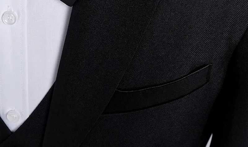 Men's Suit | Blazer & Pants & Bow Tie & Belt | Plus Size