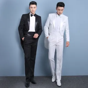 Men's Suit | Blazer & Pants & Bow Tie & Belt | Plus Size