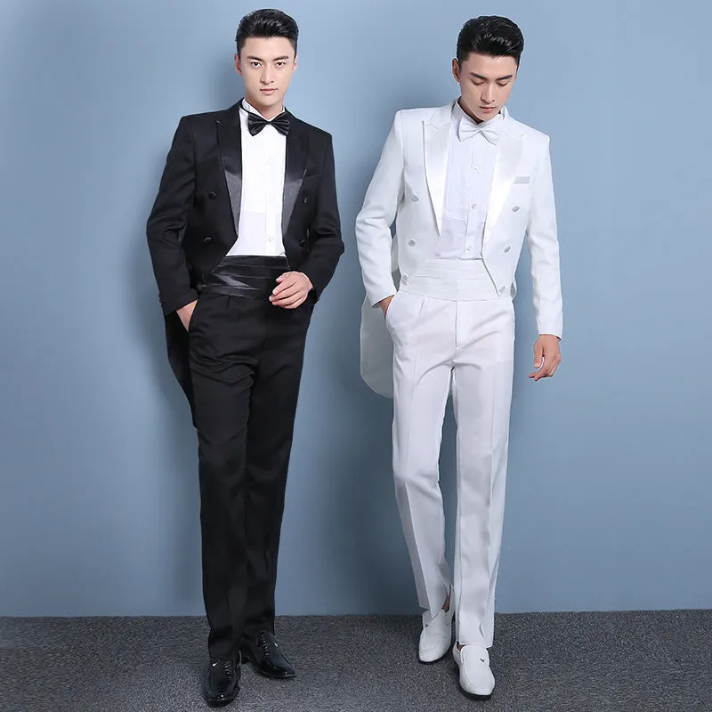 Men's Suit | Blazer & Pants & Bow Tie & Belt | Plus Size