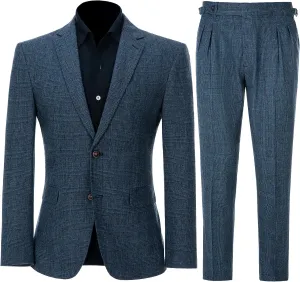 Mens Suits Classic Fit 2 Piece Men Suits Slim Fit Wool Blend Men's Jacket Sport Coats Blazers Pants Tuxedo for Men