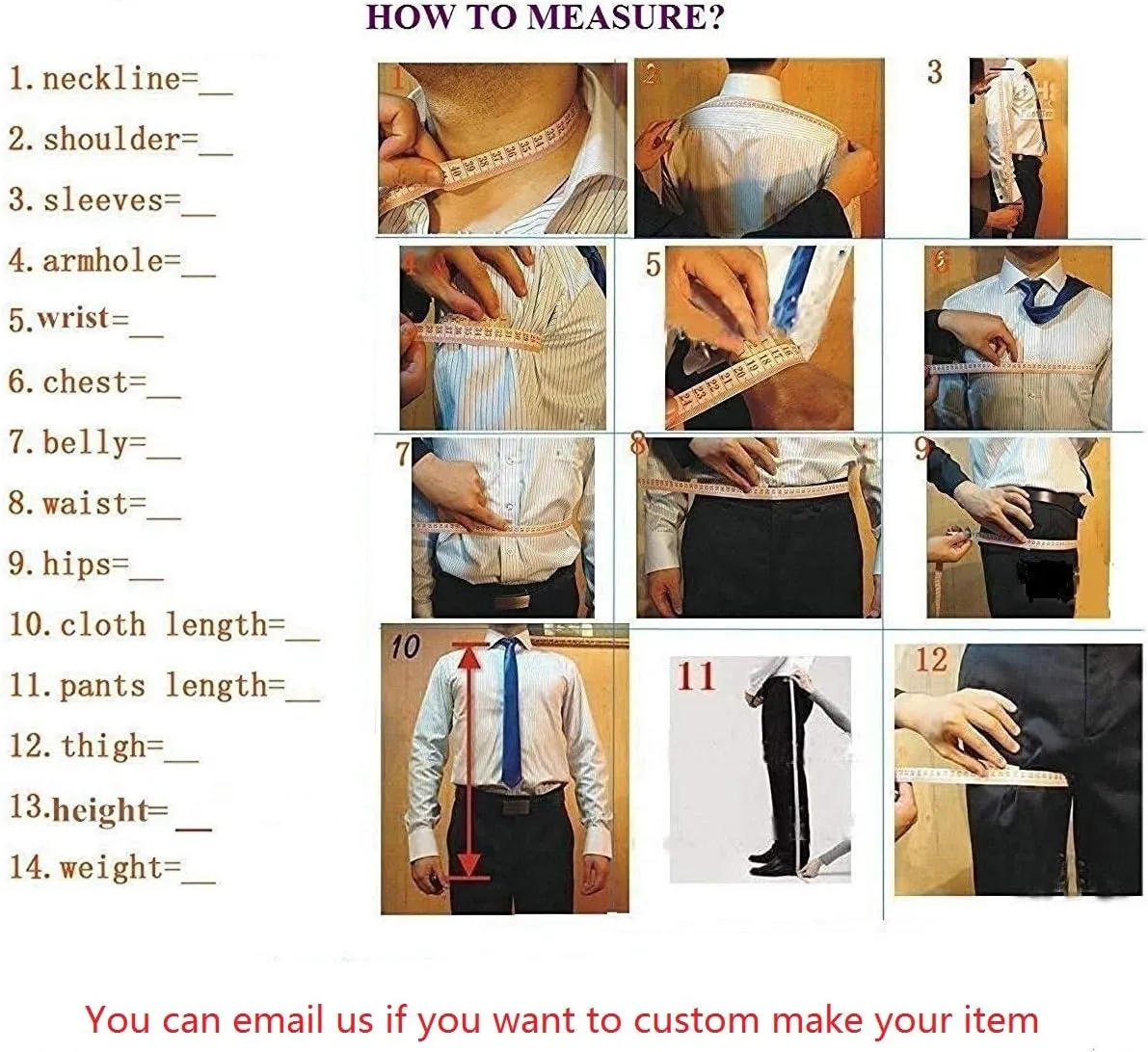 Men's Suits Custom Made 3 Piece Solid Wedding Tuxedos Slim Fit Prom Foraml Suits
