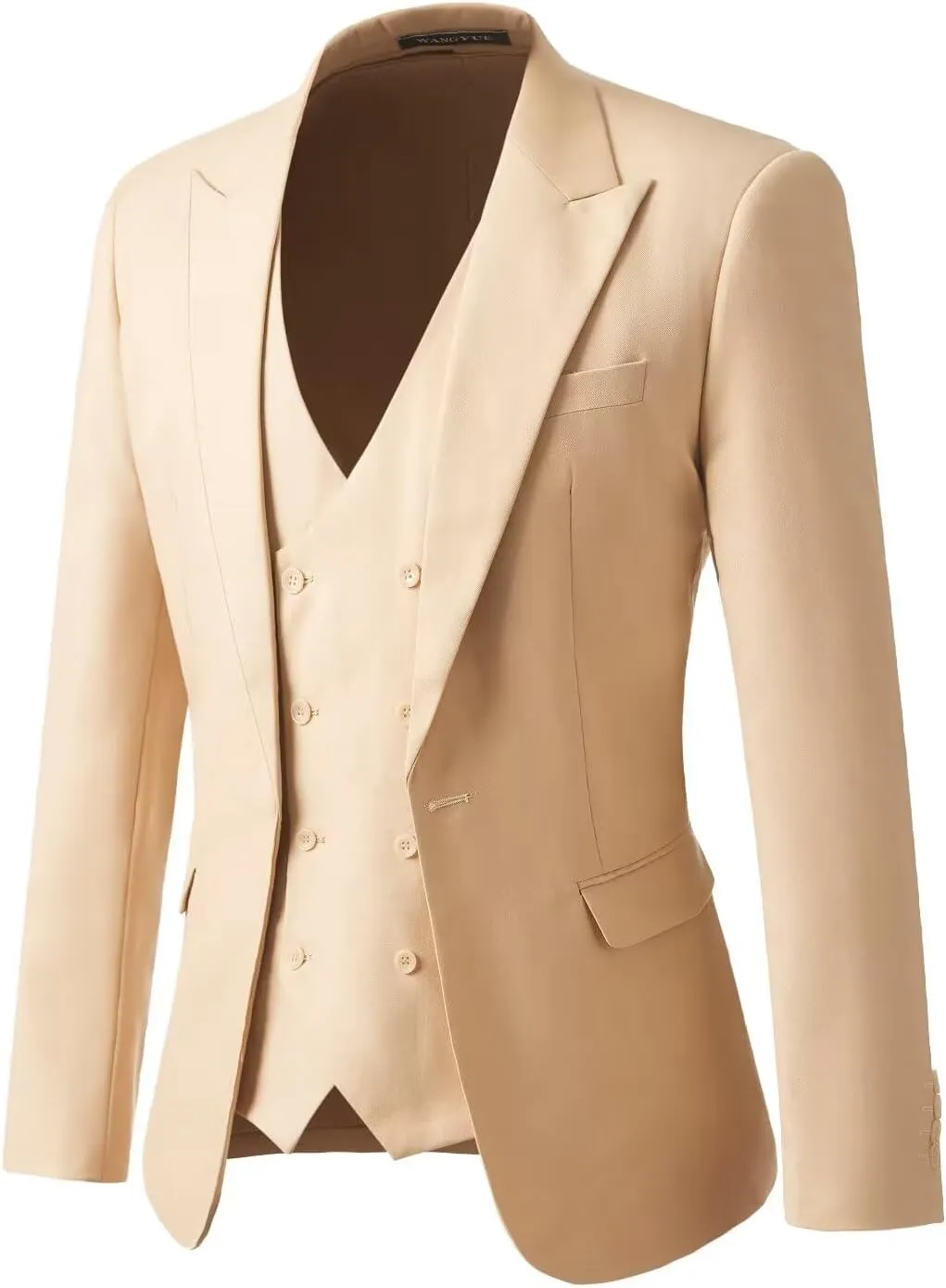 Mens Suits Slim Fit 3 Piece Suit Men Solid Fashion Suits for Men Wedding Prom Formal Business