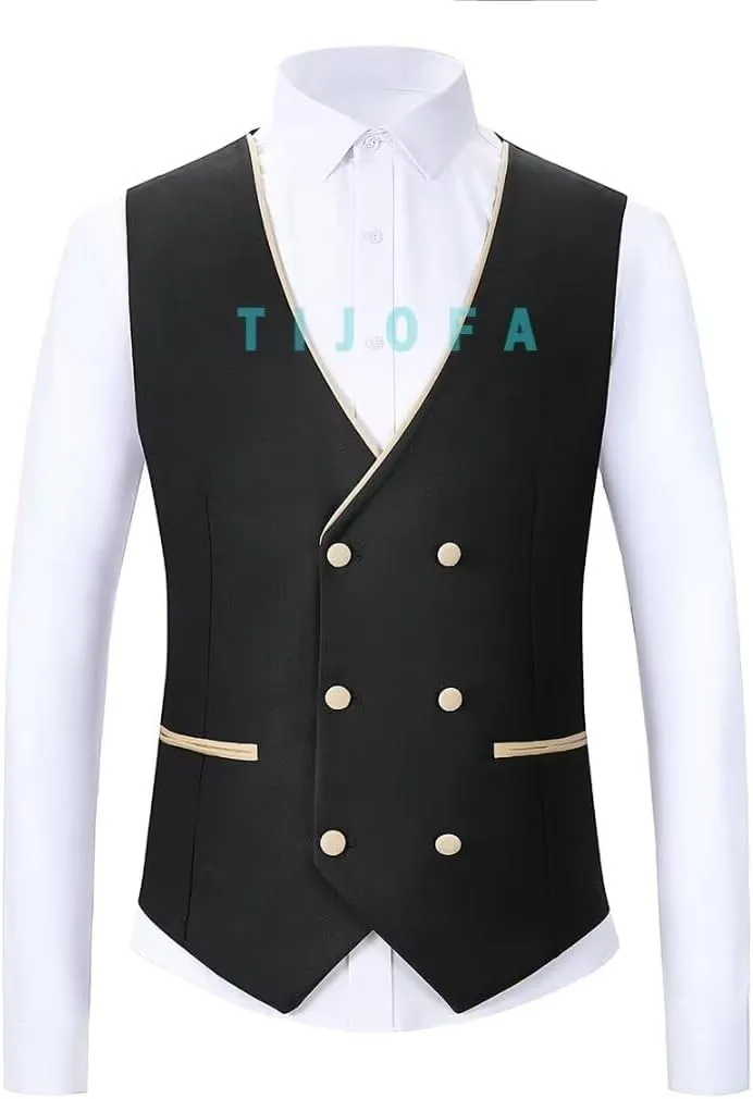 Men's Suits Slim Fit 3 Piece Tuxedo Suits for Men Wedding Double Breasted Suit Prom Wedding Party Suit with Tie