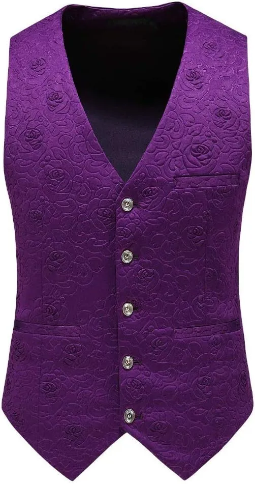 Men's Suits Slim Fit 3 Pieces Jacquard Wedding Dinner Tuxedo Formal Suits Jacket & Pants