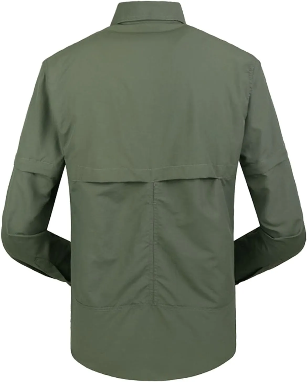 Men's Tactical Shirts Dry UV Protection Breathable Long Sleeve Hiking Fishing Button Shirts Camo Top Jacket