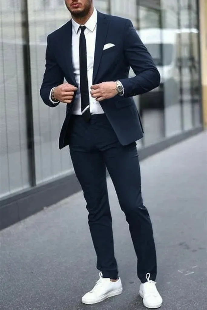 Men's Two Piece Suit Wedding Suit Royal Blue Slim Fit Suits Dinner Suit Bespoke Tailoring