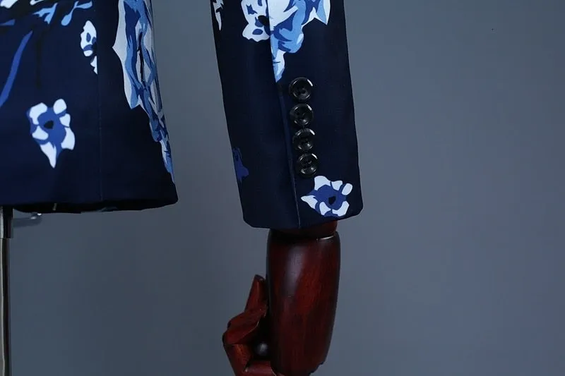 Men's Wedding Printed Suit | Plus Size