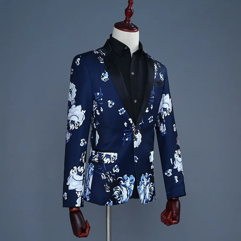 Men's Wedding Printed Suit | Plus Size