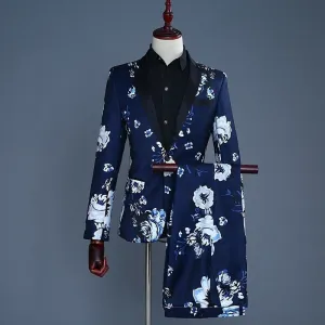 Men's Wedding Printed Suit | Plus Size