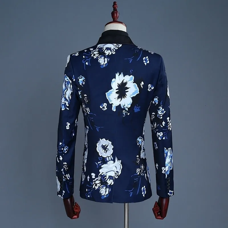 Men's Wedding Printed Suit | Plus Size