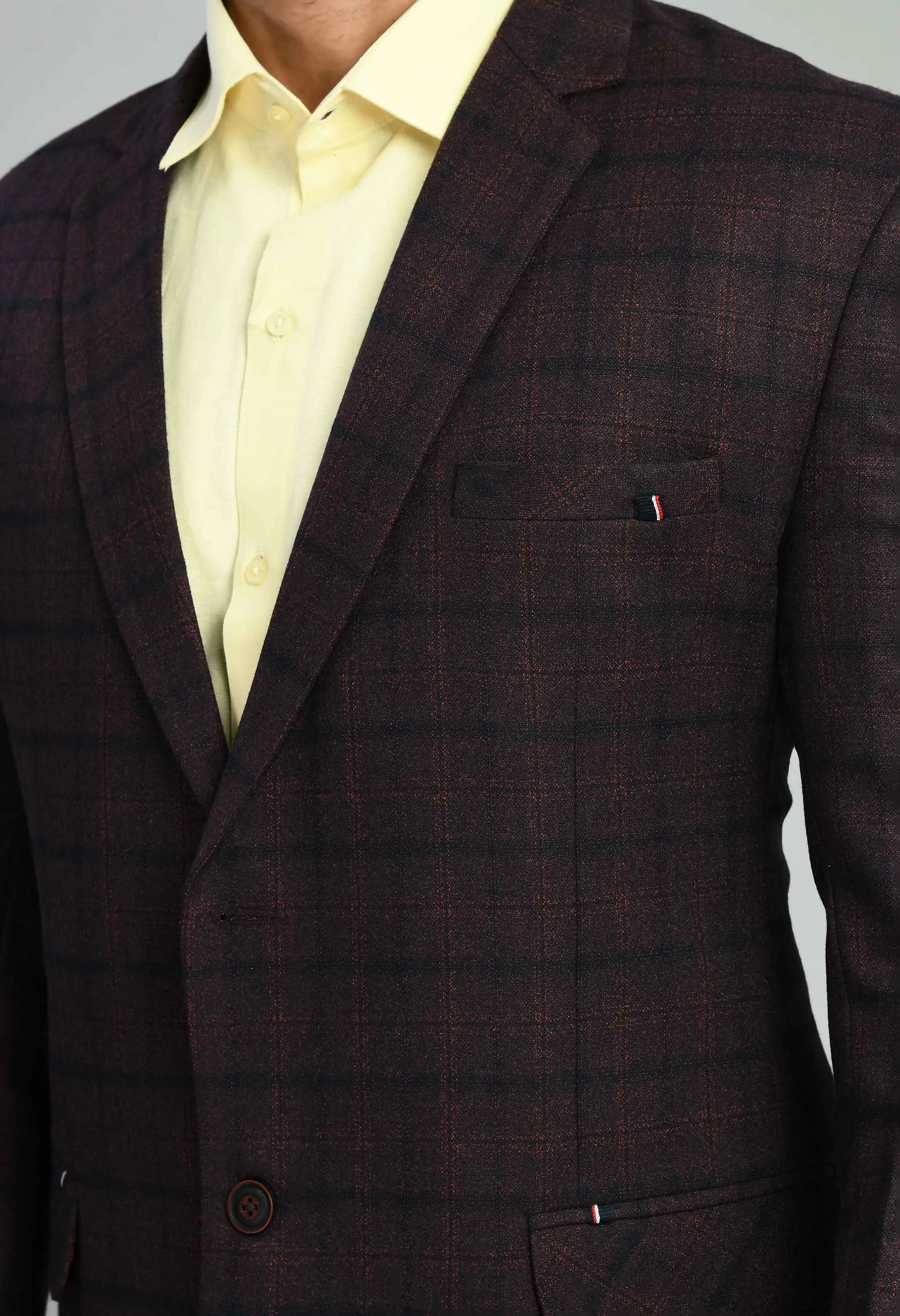 Men's Wine Smart Fit Suit