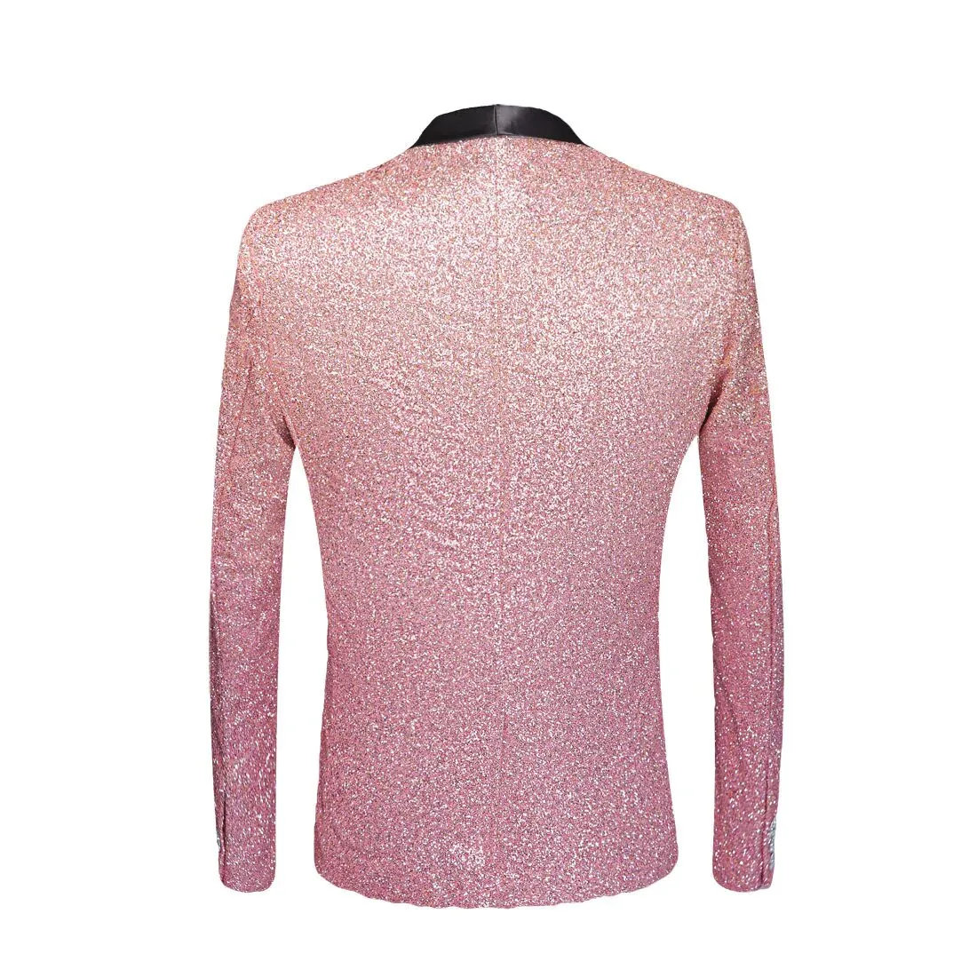 Men's Winter Gradient Color Shiny Slim Fit Party Blazer