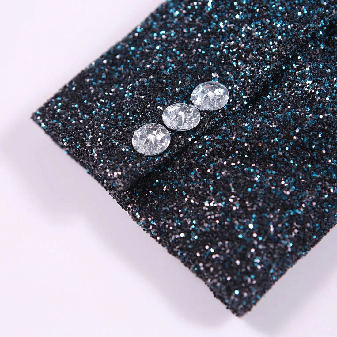 Men's Winter Gradient Color Shiny Slim Fit Party Blazer