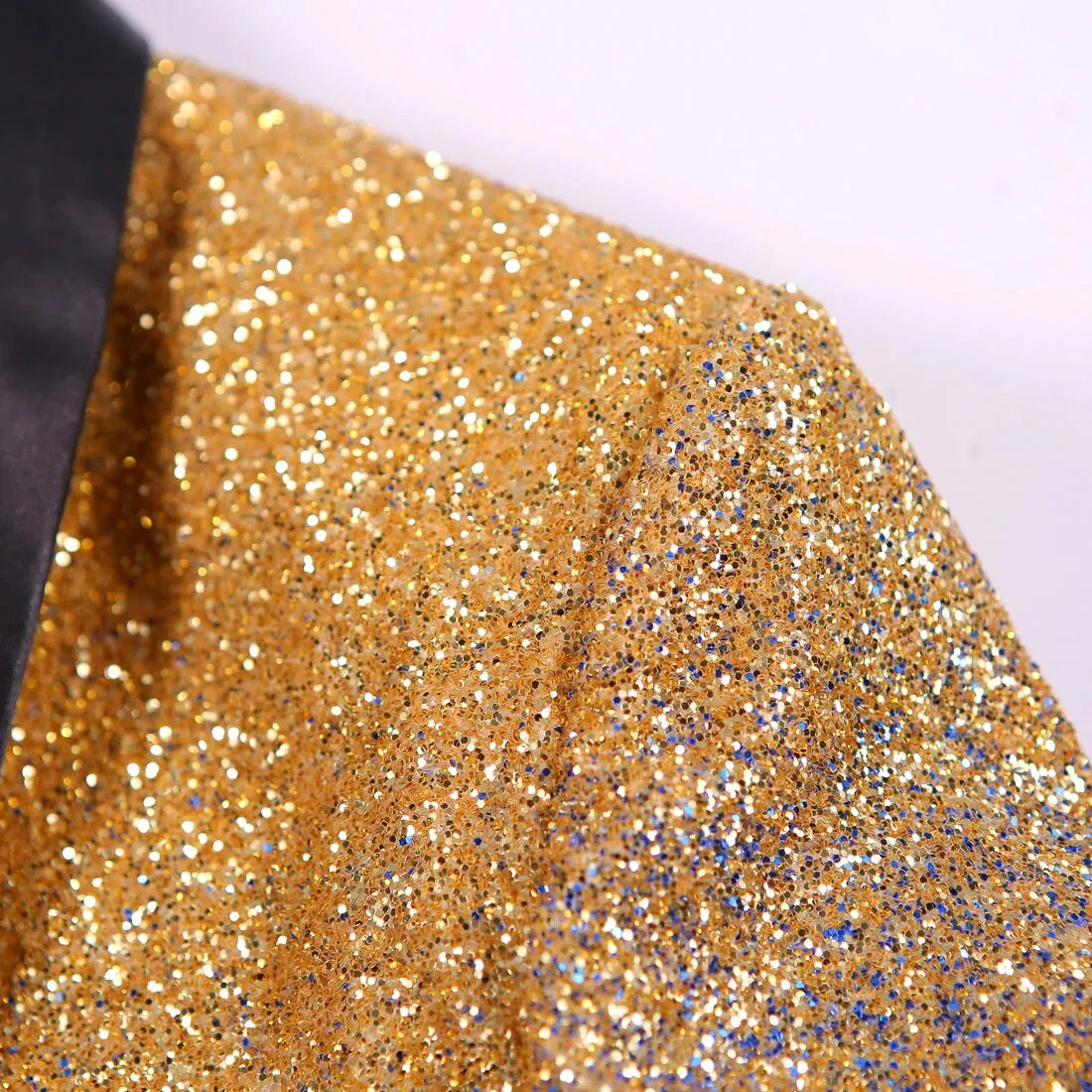 Men's Winter Gradient Color Shiny Slim Fit Party Blazer
