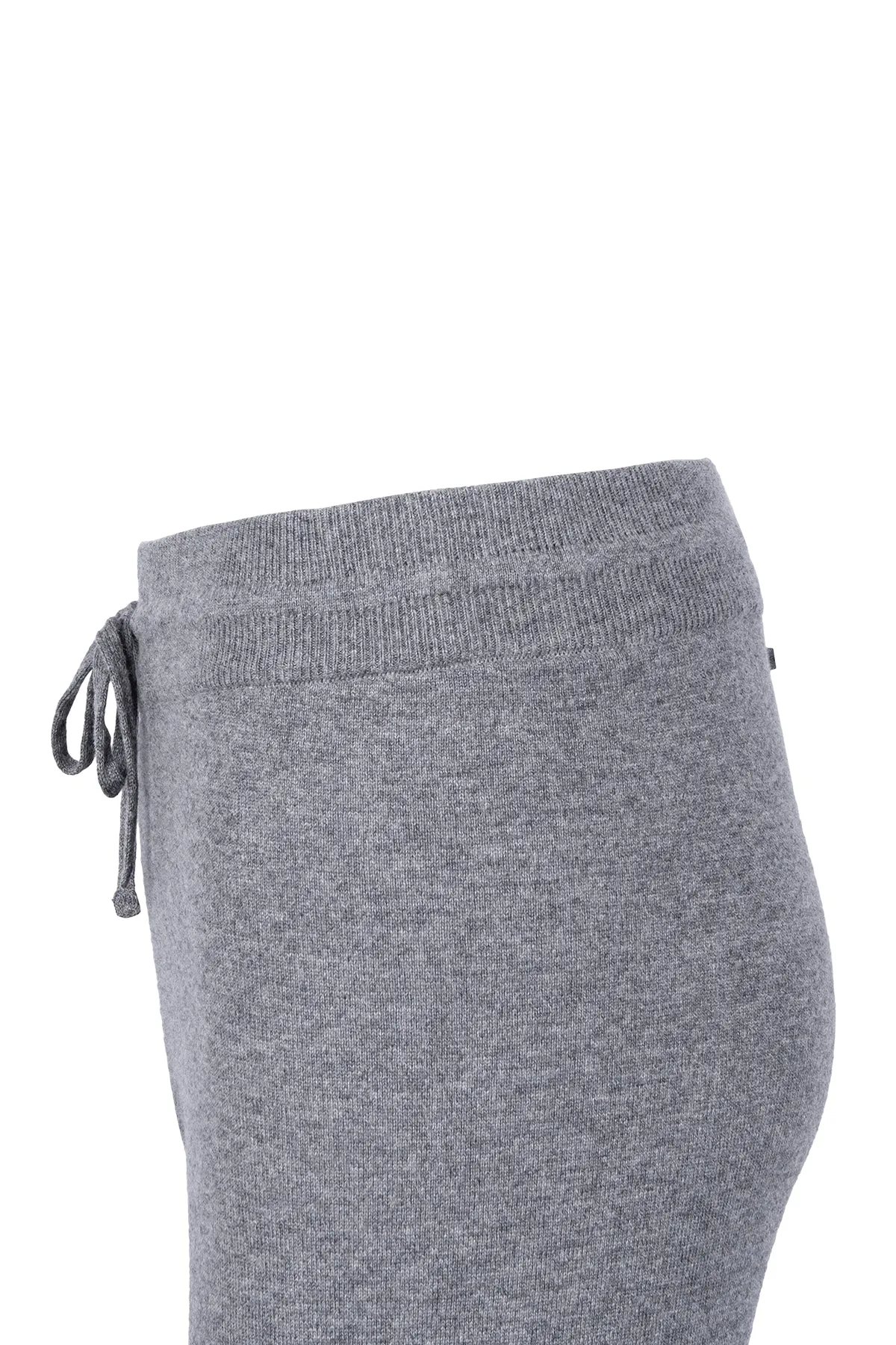 M.Grey Melange Laura Wool Cashmere High Knit Trousers