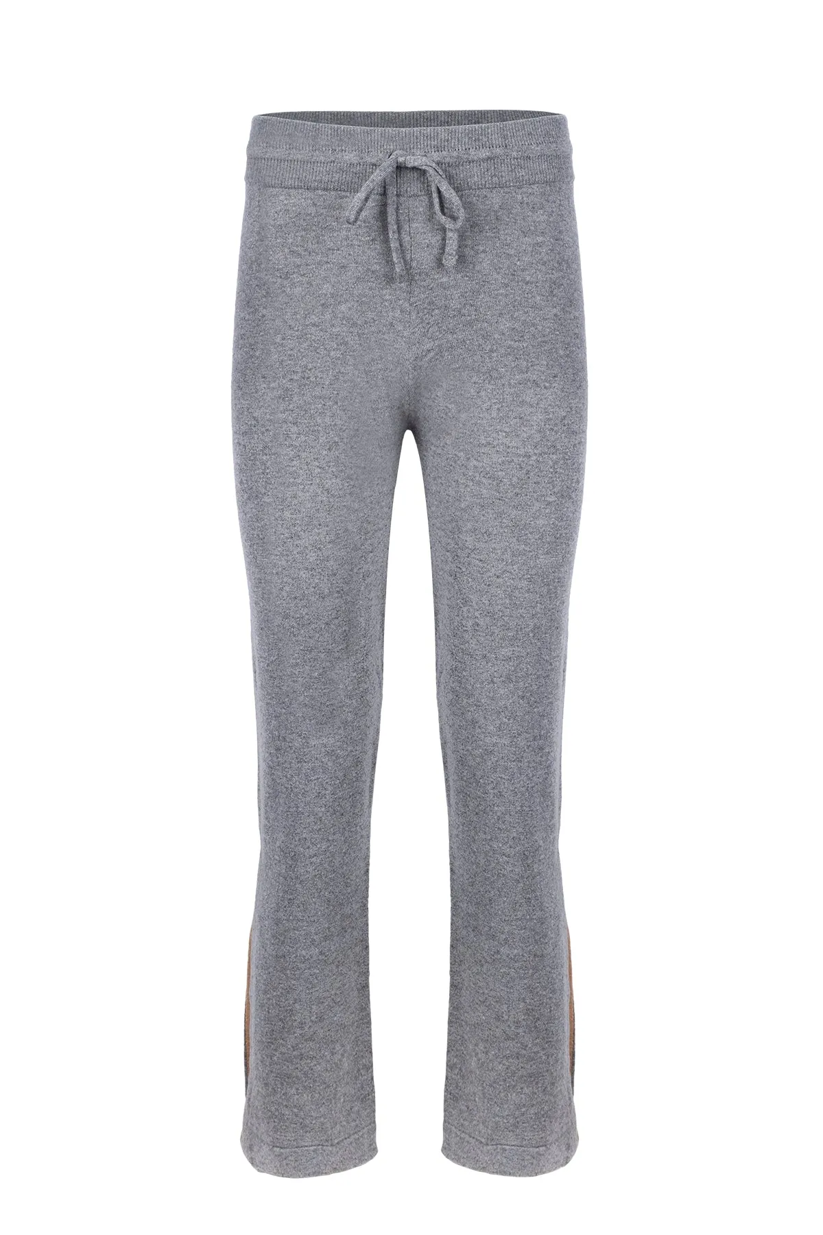 M.Grey Melange Laura Wool Cashmere High Knit Trousers
