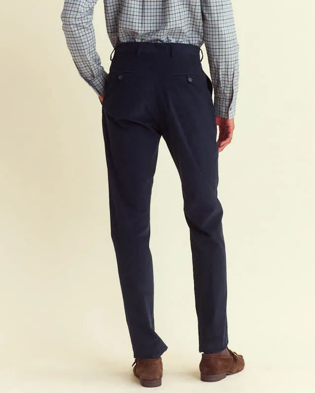 Micro Cord Flat Front Trouser