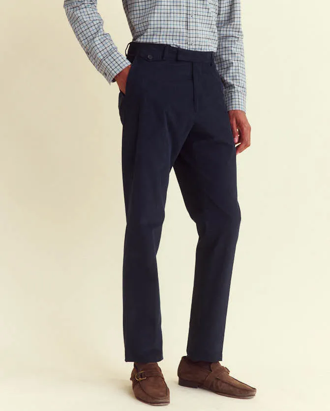 Micro Cord Flat Front Trouser