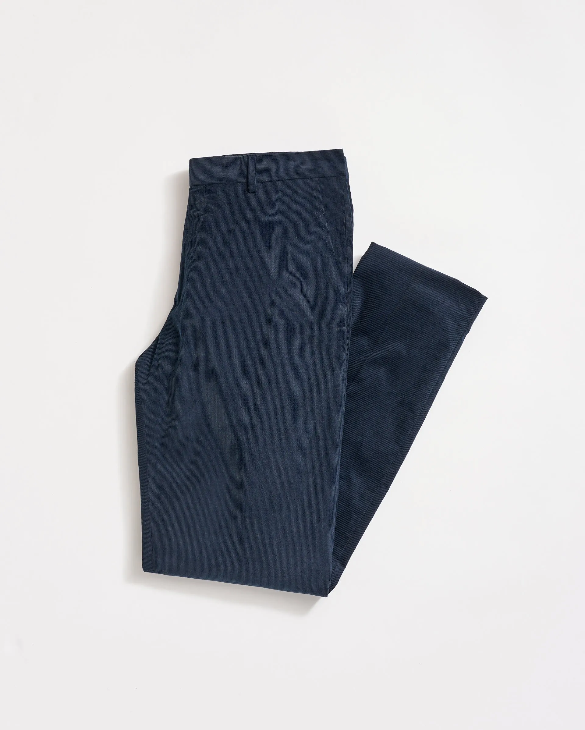 Micro Cord Flat Front Trouser