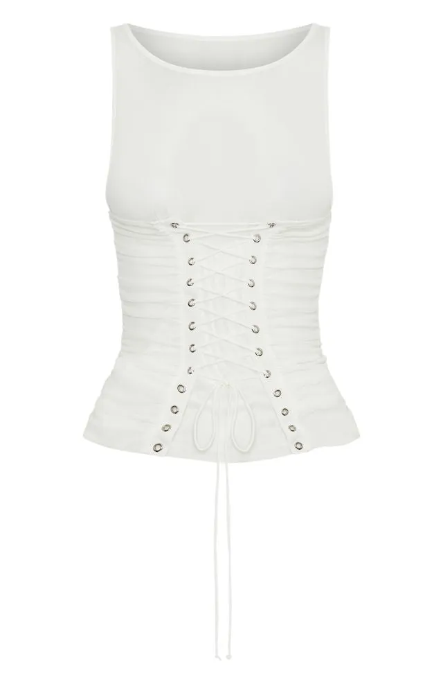 Midnight Drive Top Off White Soft Knit