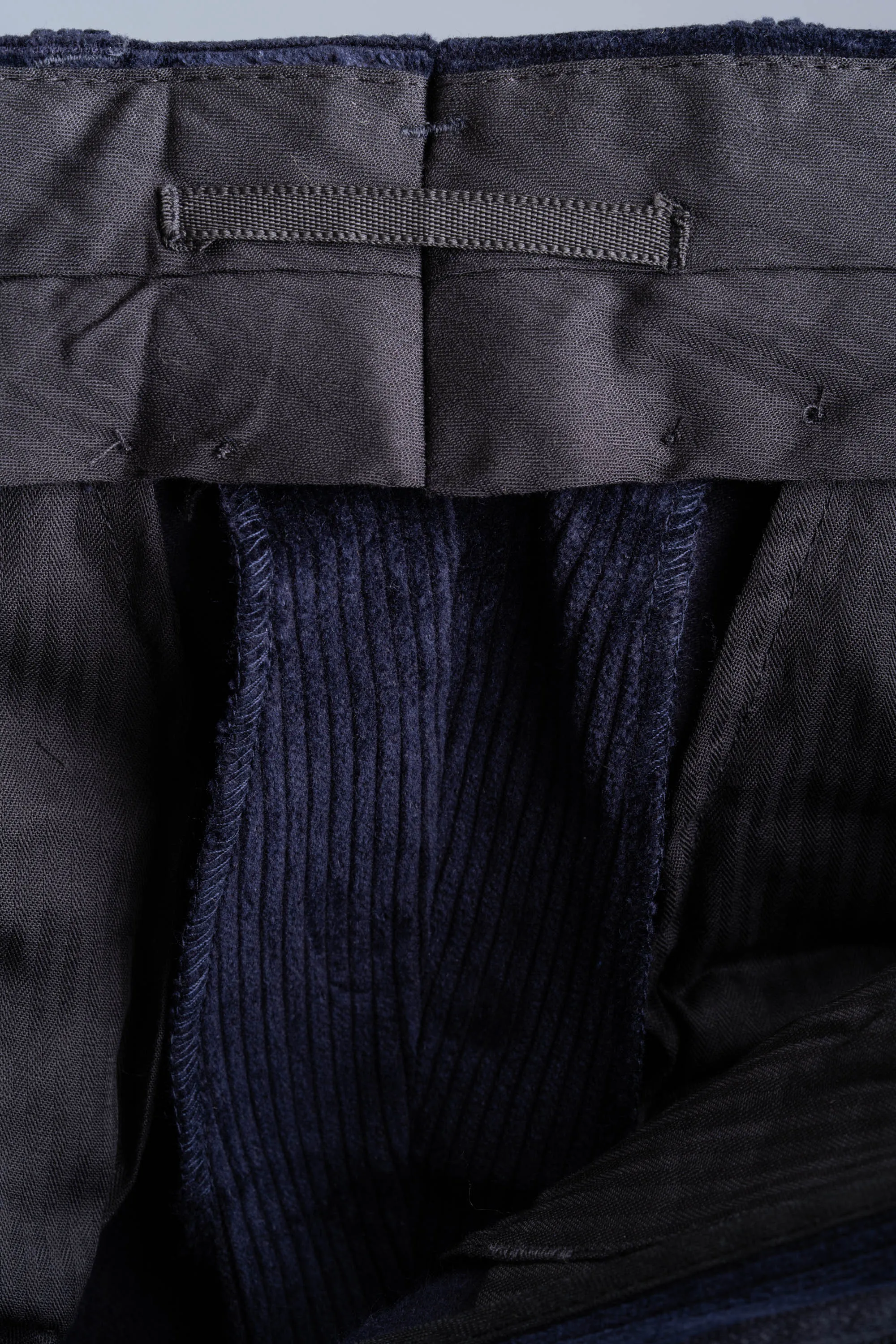 Midnight Navy Blue Stancliffe Corduroy Trousers