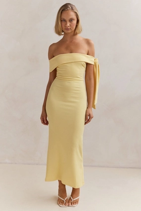 Match Quick Mina Maxi Dress (Yellow)