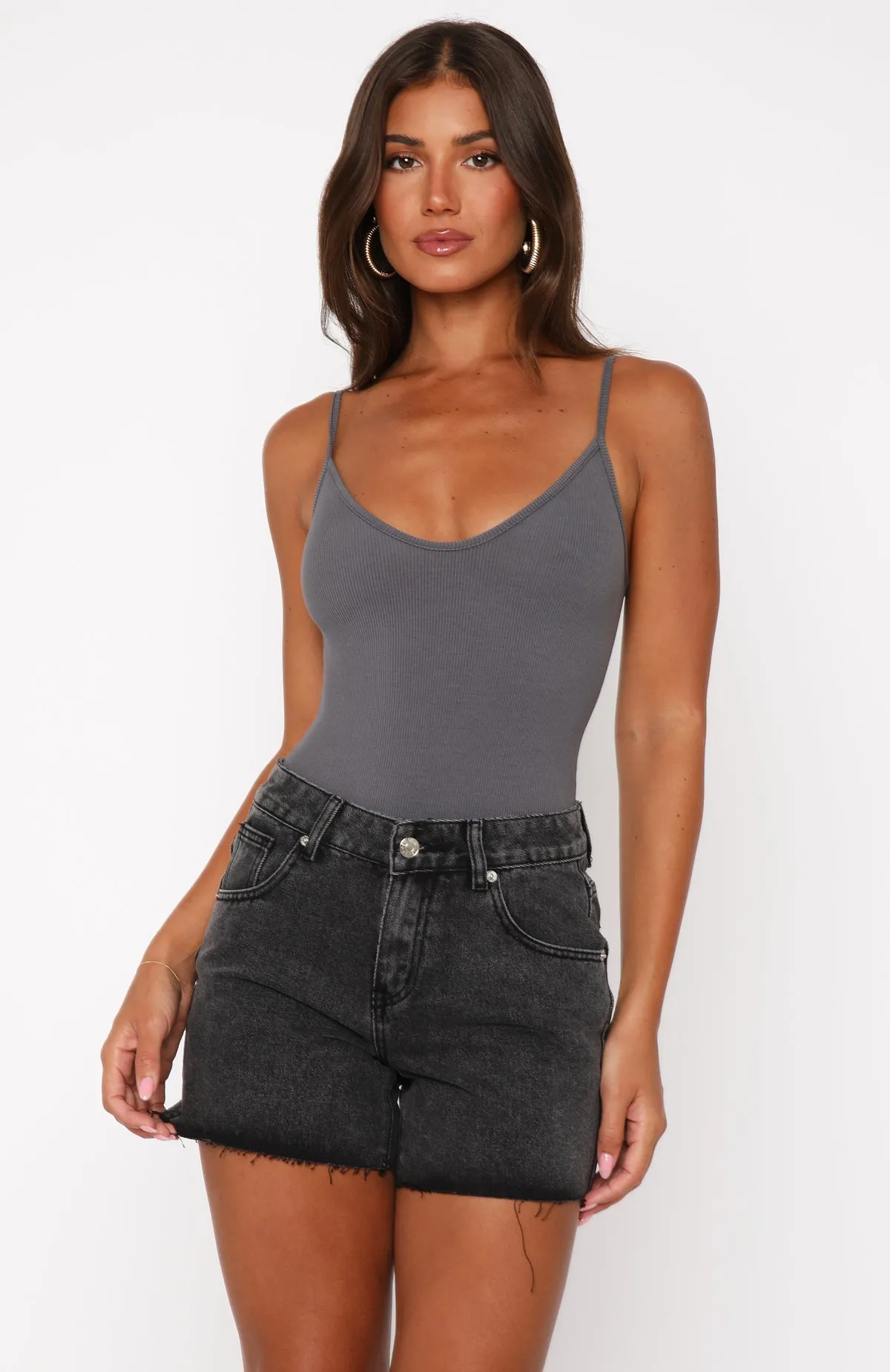 Quick Movement Fit Multi Pocket Design Not Meant To Be Denim Shorts Black Acid