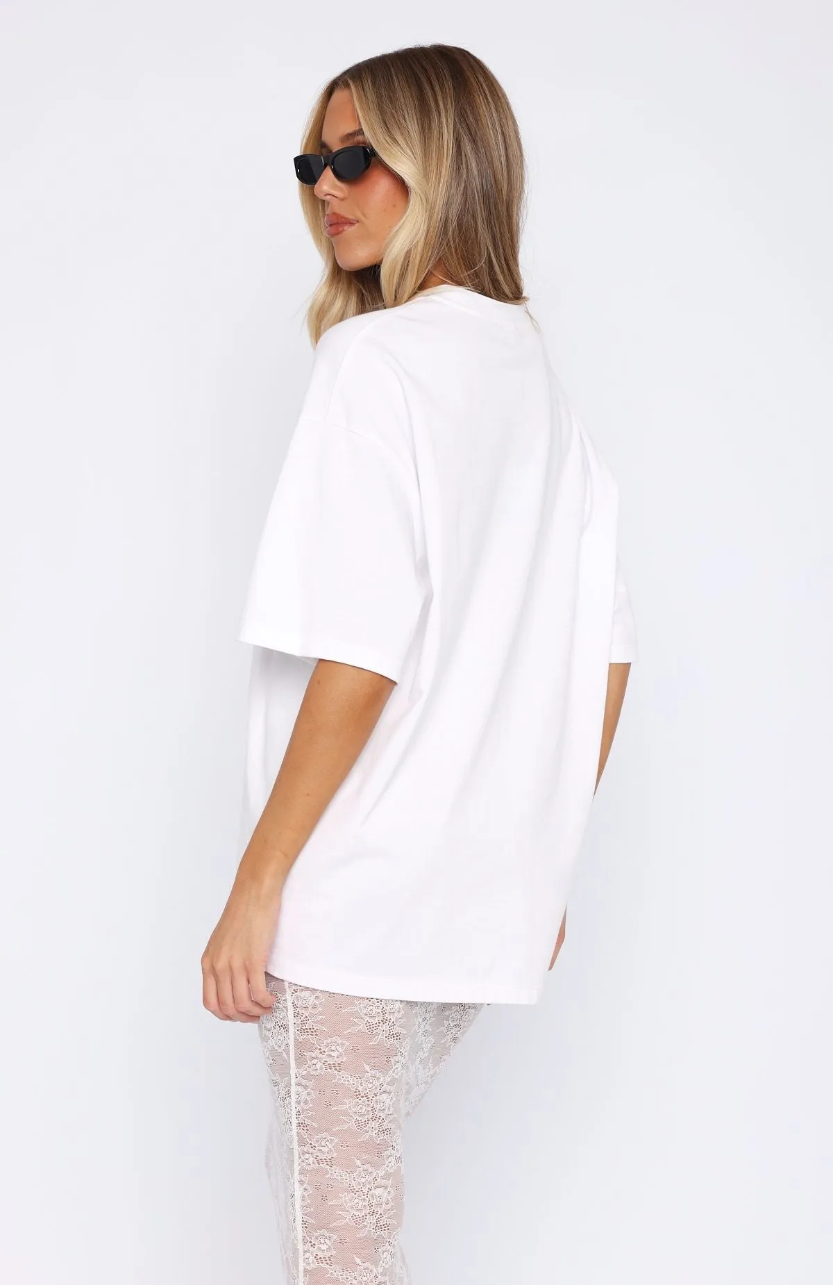 FasteningHood NonToxicCoating Ride It Out Oversized Tee White