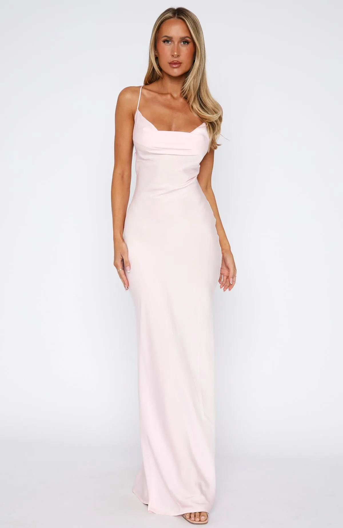 EcoFriendlyBlend Over My Head Maxi Dress Baby Pink