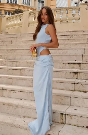 Moonlight Muse Maxi Dress Baby Blue Tension Balanced Design