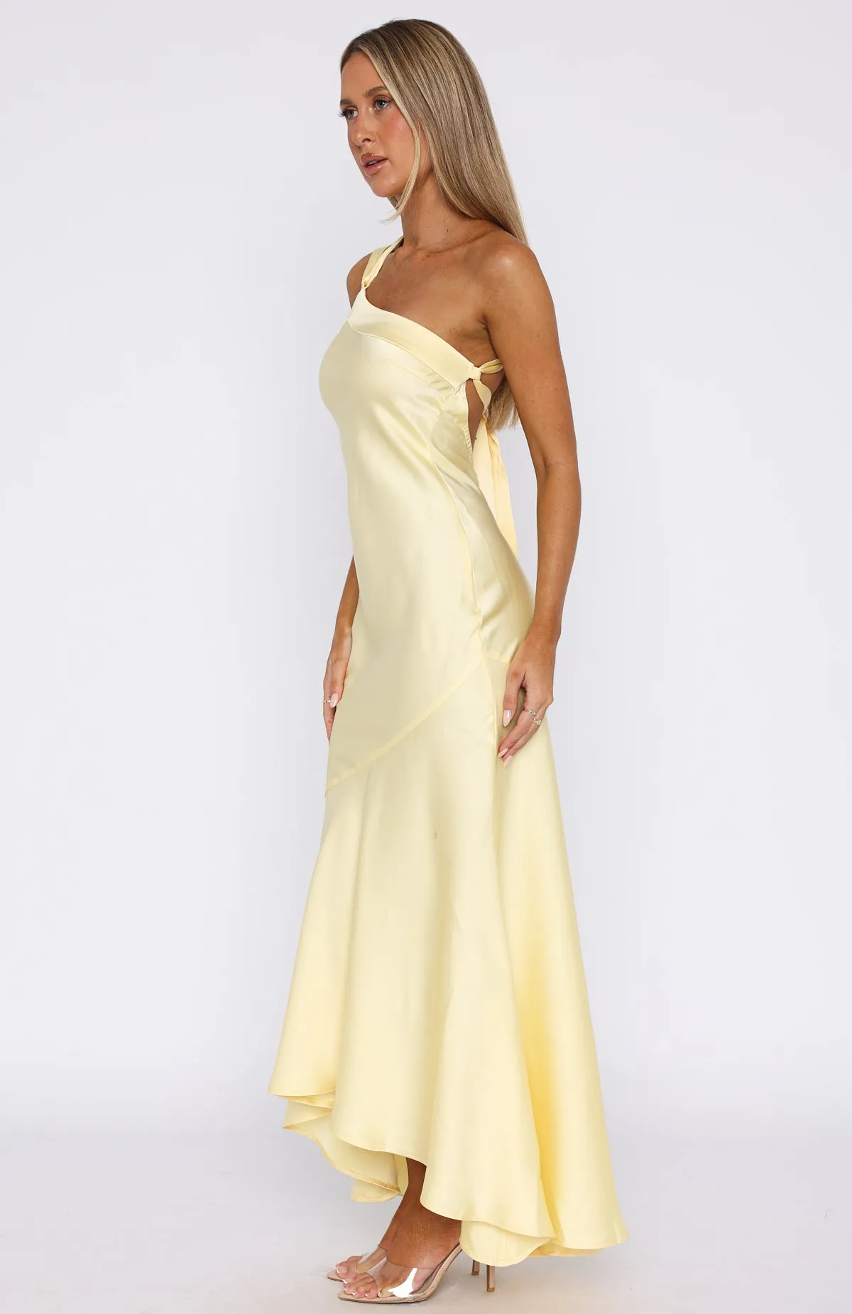 Hidden Pocket Design Miss Those Days Maxi Dress Lemon