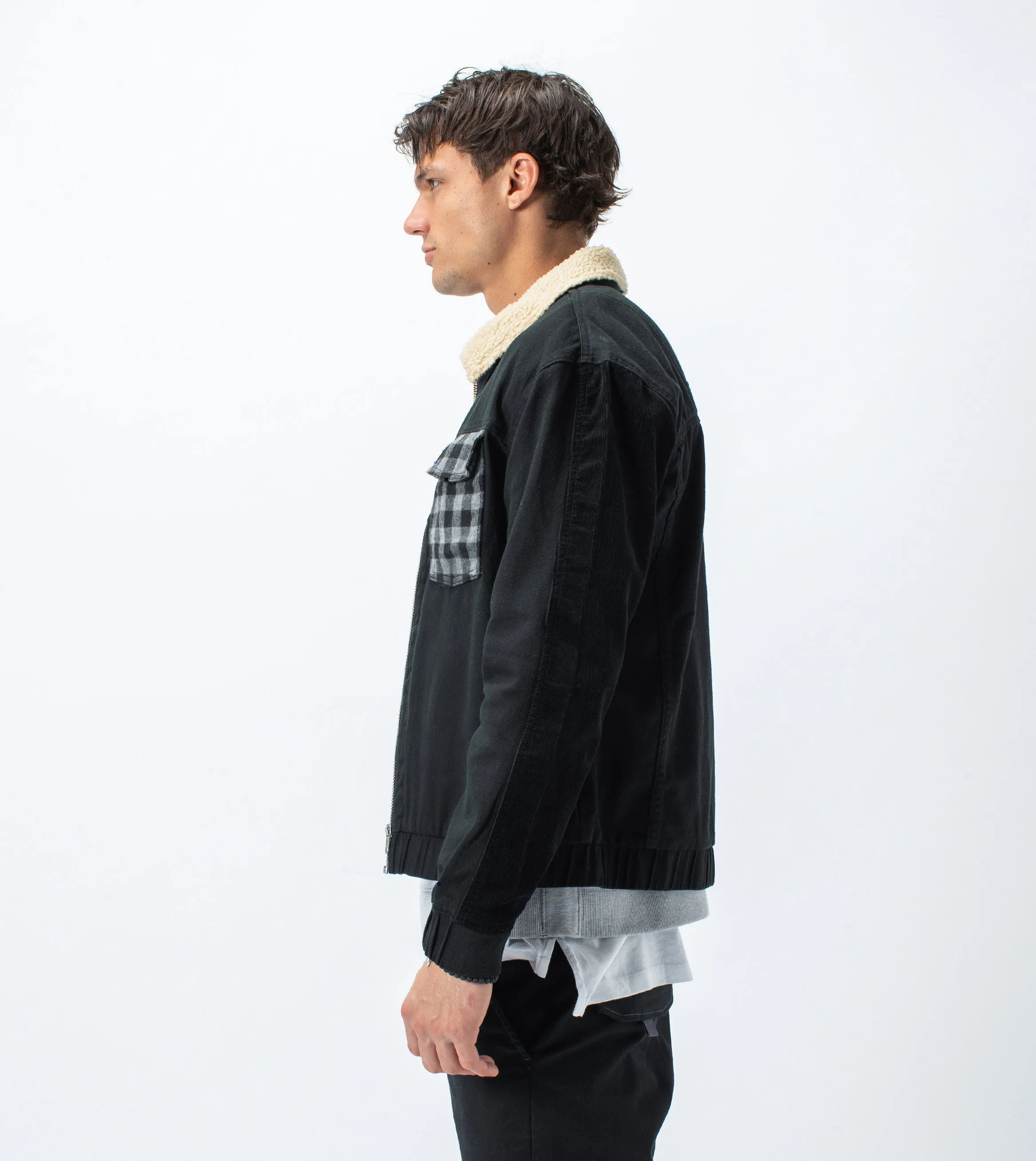 Mix Work Jacket Black - Sale