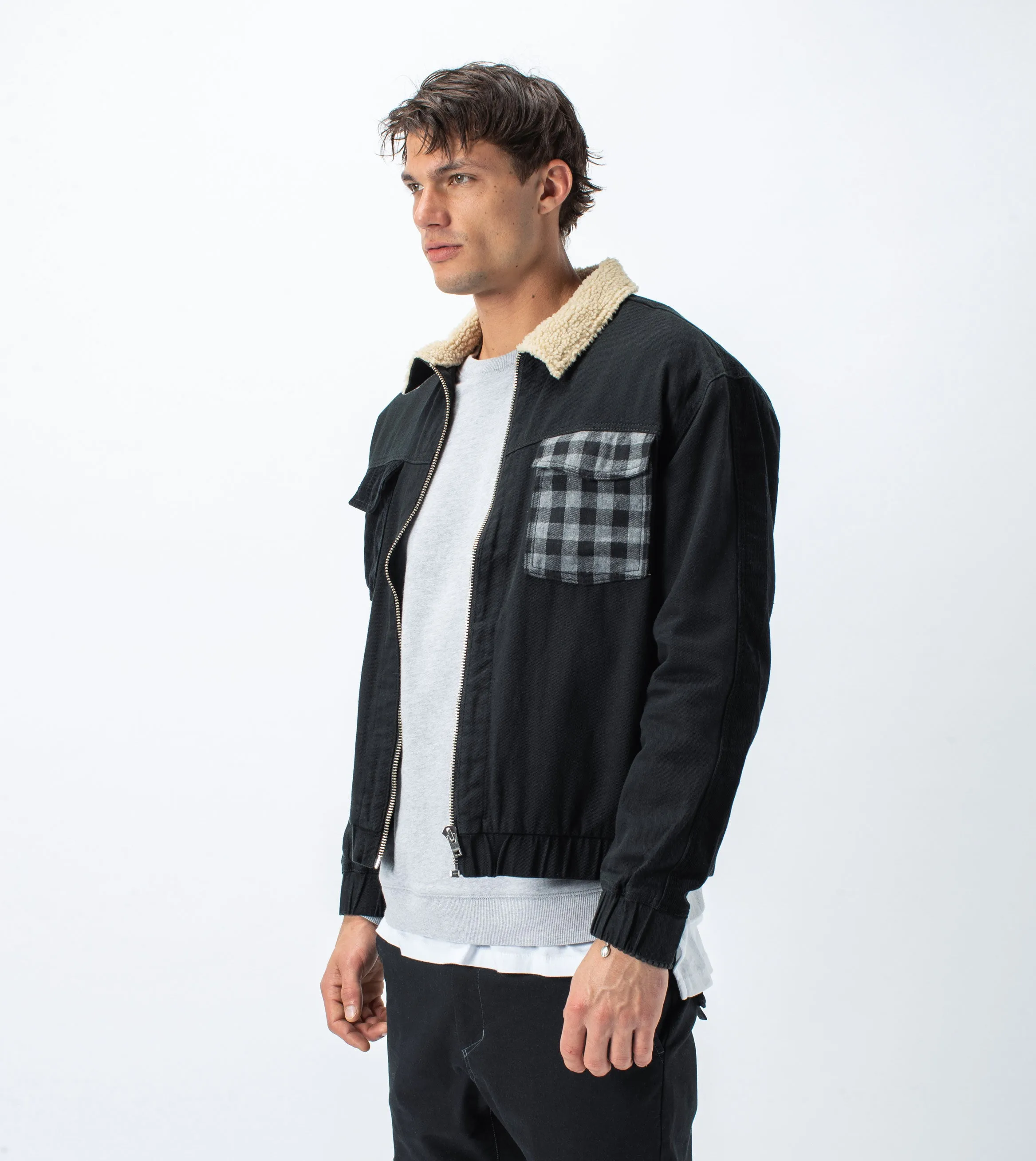 Mix Work Jacket Black - Sale