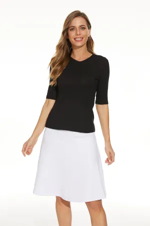 Cozy Tones Pure Vibes MM COTTON FIT N FLARE - WHITE