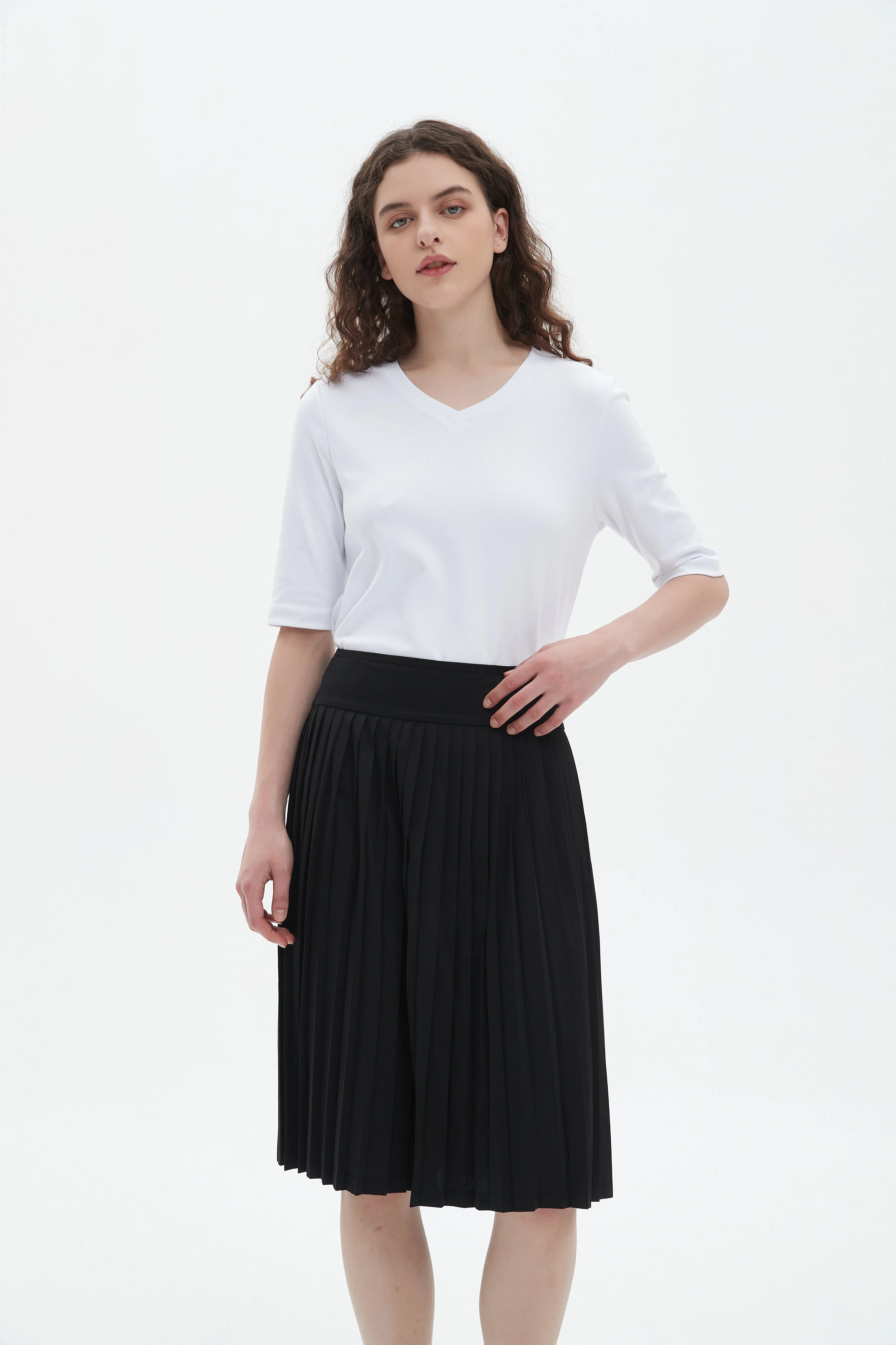 MM MINI PLEATS - BLACK Seasonal Layering Smooth Edging