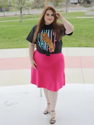 Seasonal special MM PURPLE LABEL - YR RND HOT PINK (PLUS SIZE)