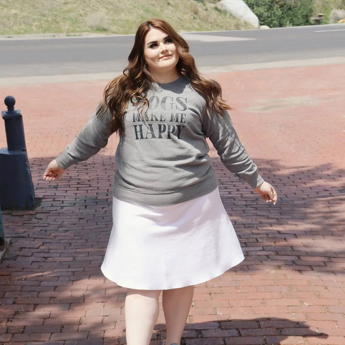 MM PURPLE LABEL - YR RND PURE WHITE (PLUS SIZE). Soft Mood Comfy Wear