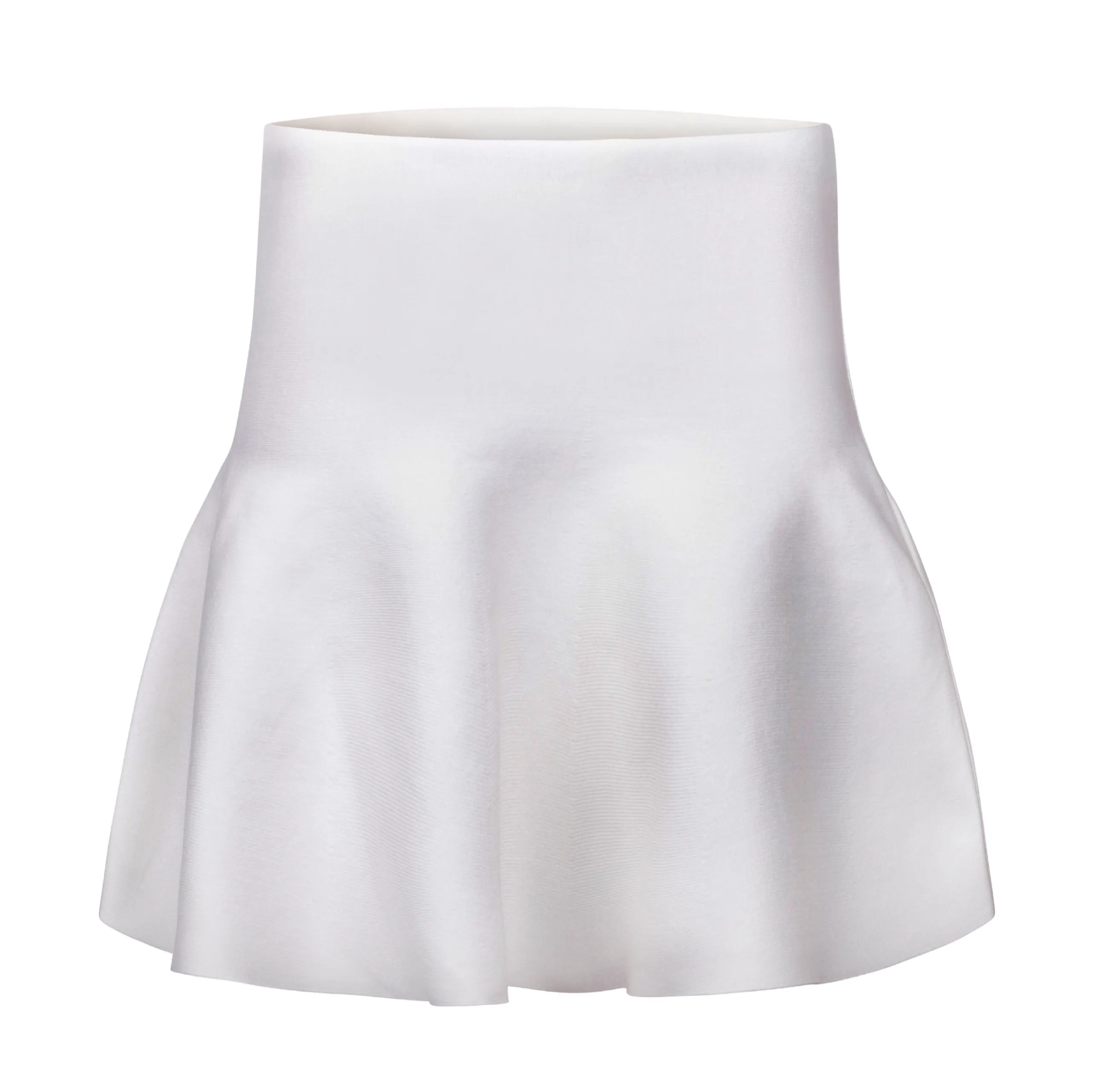 MM PURPLE LABEL - YR RND PURE WHITE (PLUS SIZE). Leg Elongating Refined Finish