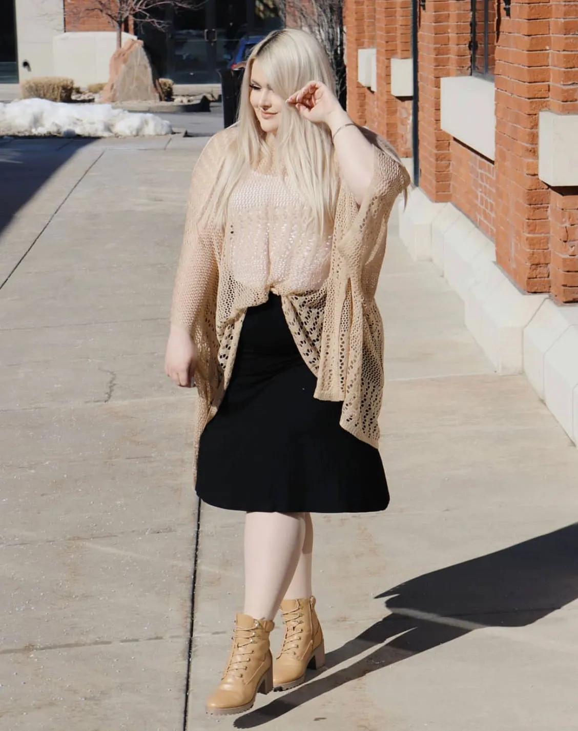 Crisp Fit Outfit Game PURPLE LABEL MM SWAY - BLACK (PLUS SIZE)