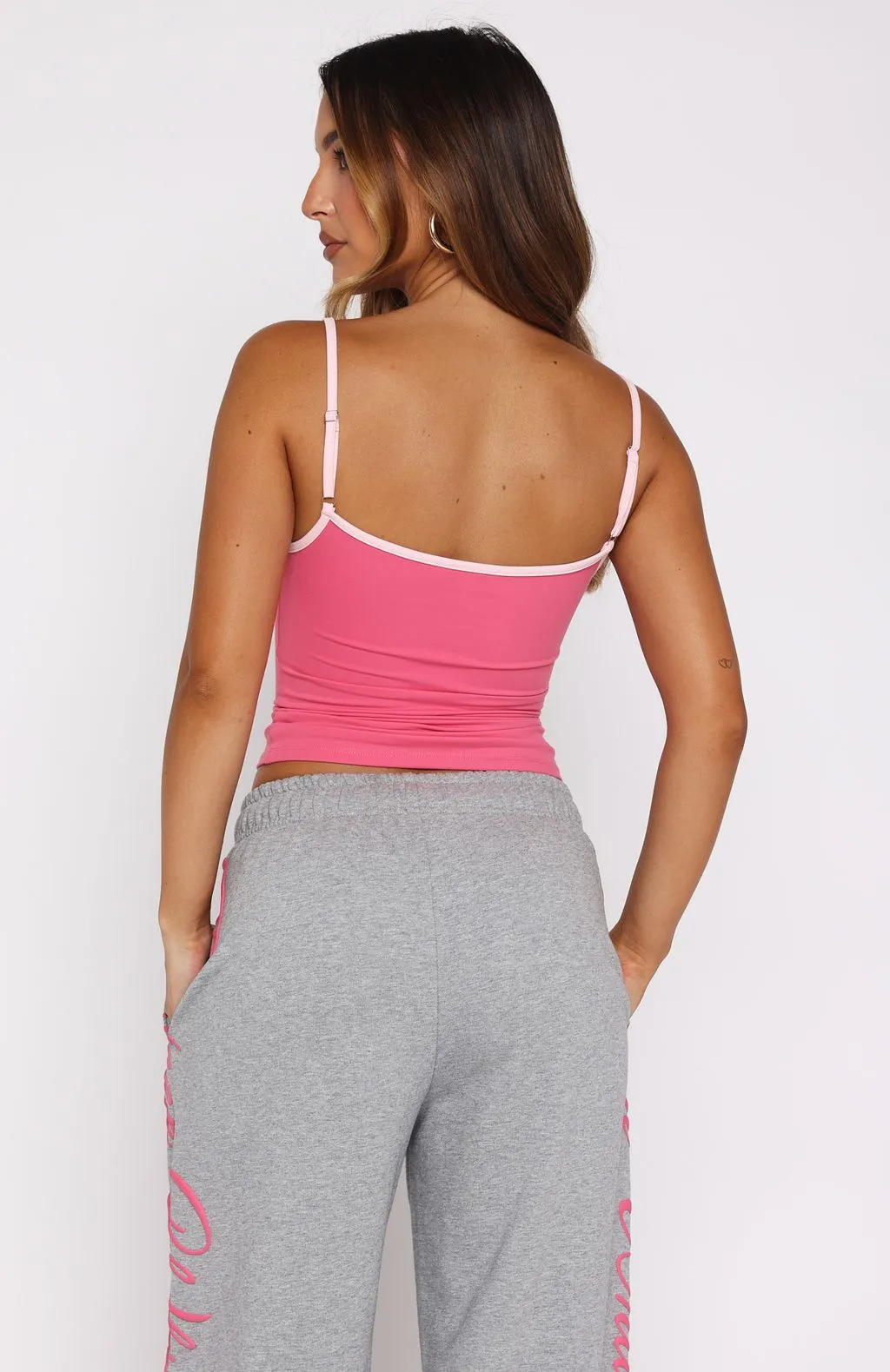 Fashion Ease Travel Comforted Lucky Thirteen Shaya Singlet Hot Pink