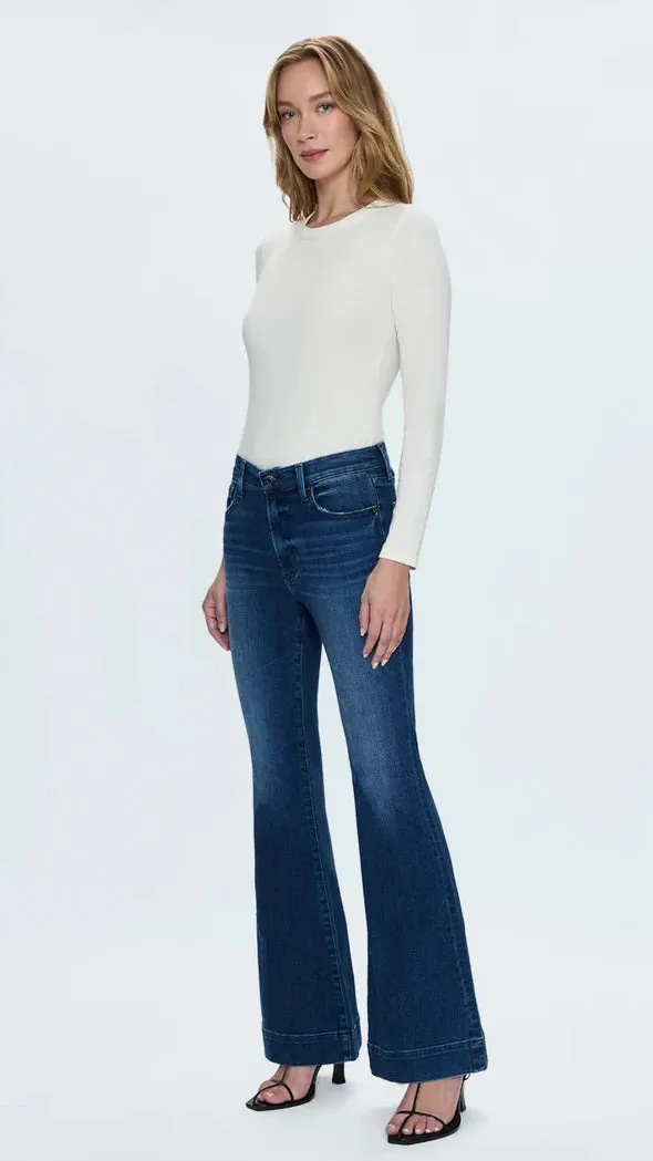 Kinsley Mid Rise Ultra Flare Abrasion Resistant Fabric