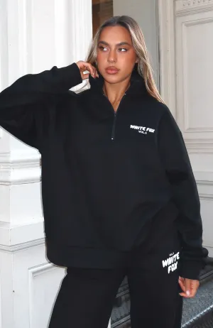 Offstage Zip Front Sweater Monochrome WrinkleResistant Finish Wide Hem Detail