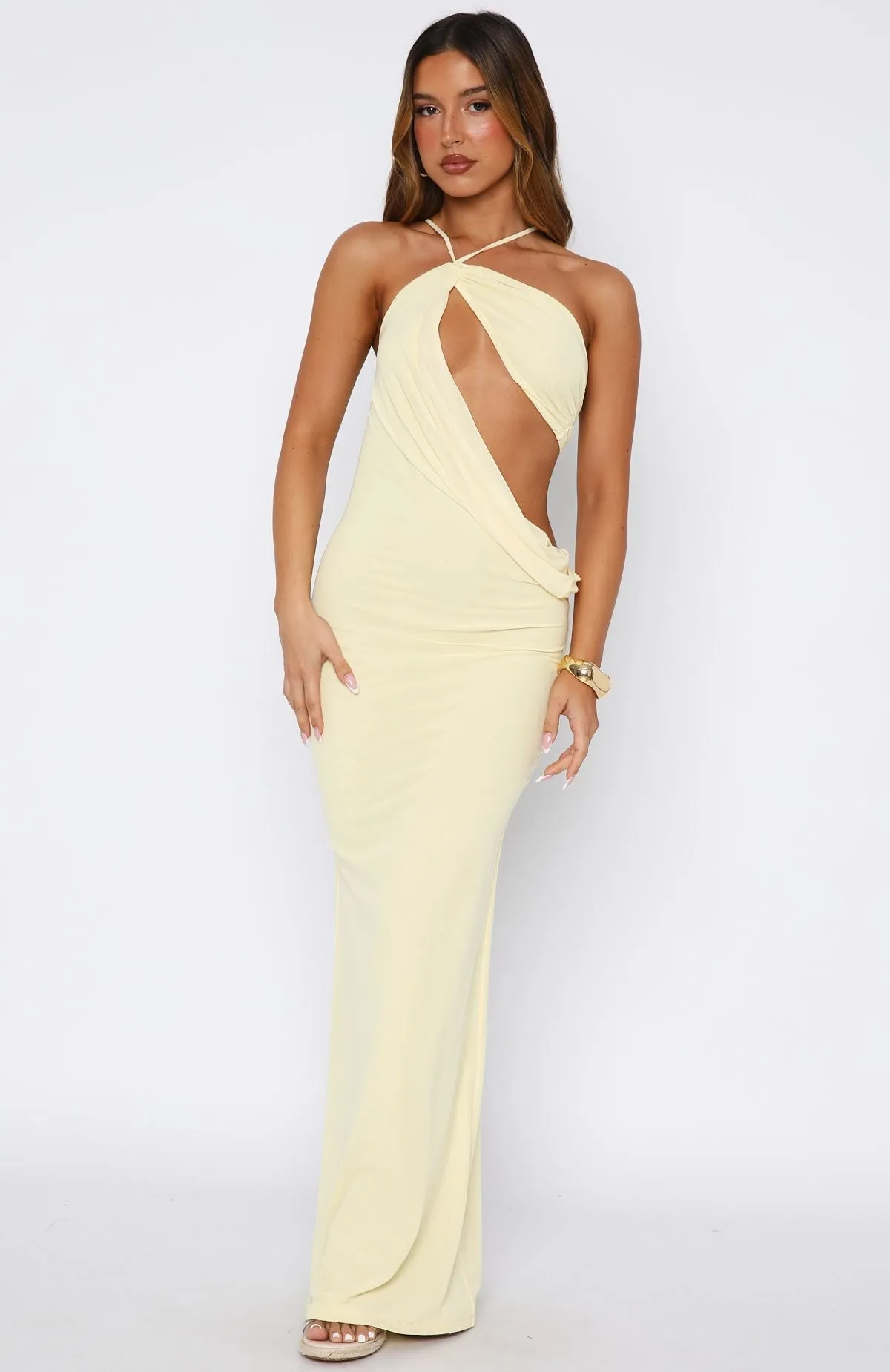 Professional Cut Monaco Moment Maxi Dress Lemon