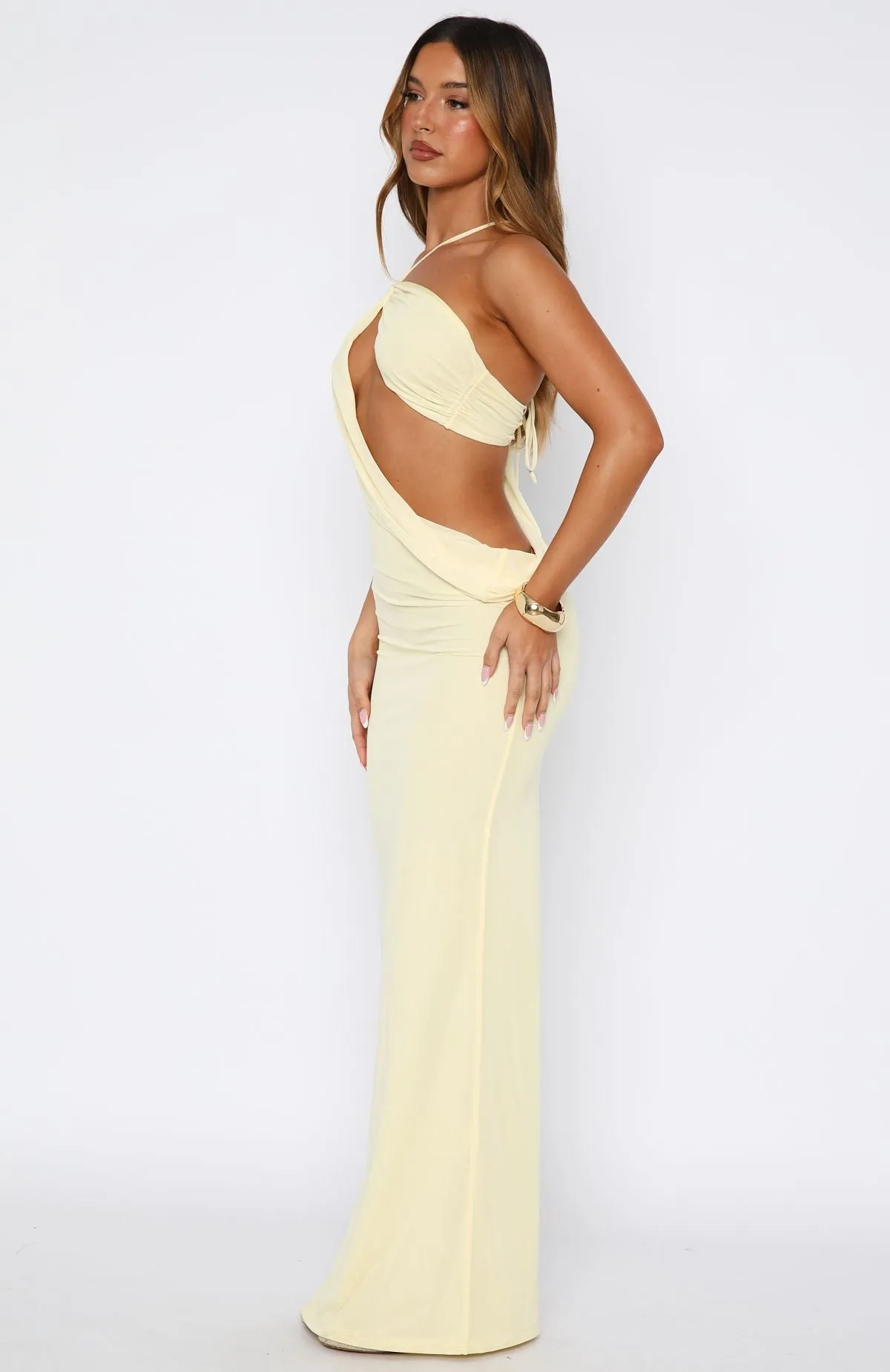 Athletic Wear Monaco Moment Maxi Dress Lemon