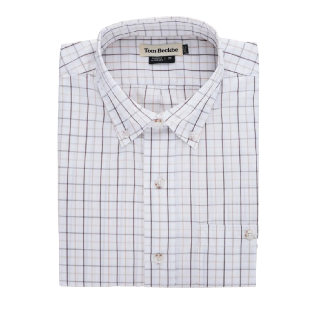Monroe Poplin Shirt - Branco Beige