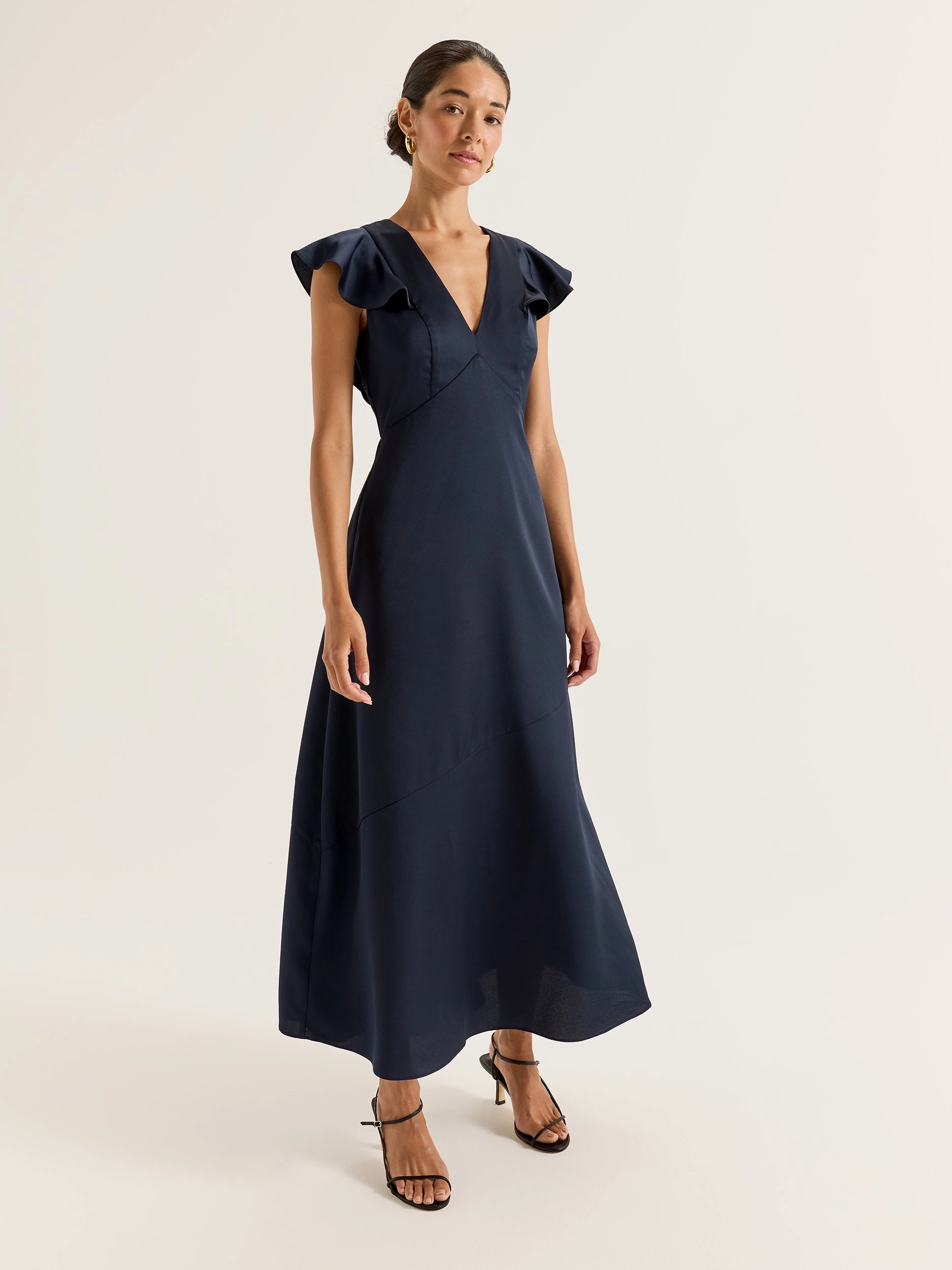 Montreal Flounce Sleeve Dress flowy style Sophisticated Touch