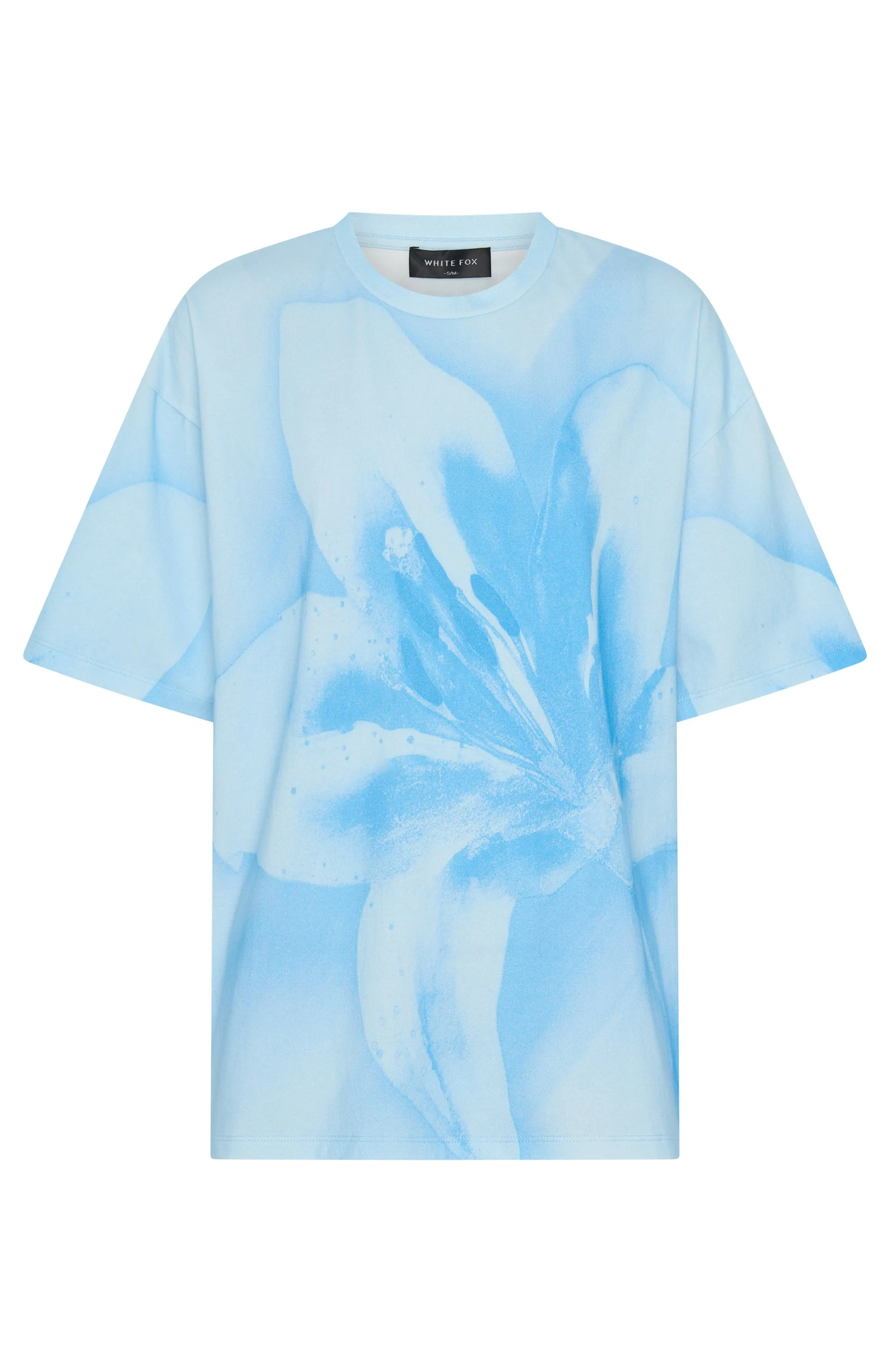 Most Loved Oversized Tee Blue LongLastingDurability Quick Release Fastener