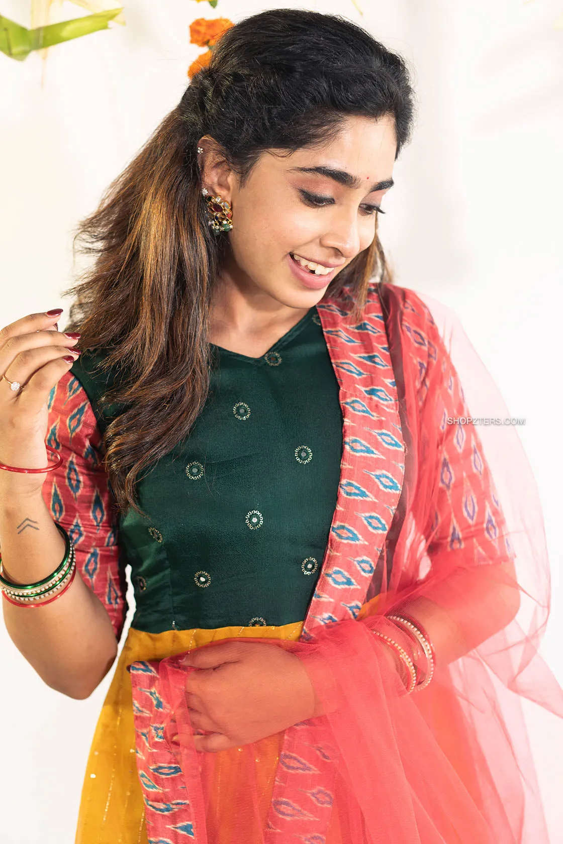 Multi Color Varnam Georgette Anarkali