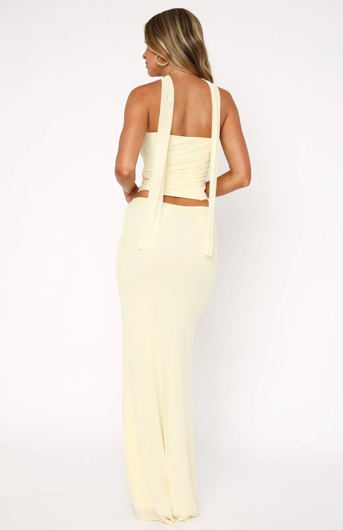 Street Attire Loving You Maxi Skirt Lemon